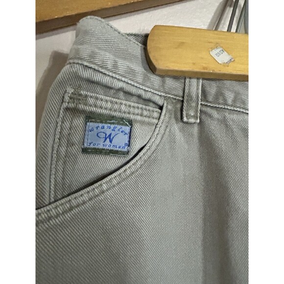 90s Wrangler Tan Very high Rise waisted jeans vintage Size 6 Western Tapered - Picture 3 of 12